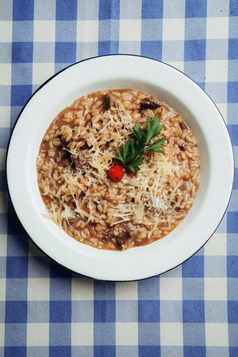 Prato de arroz carreteiro