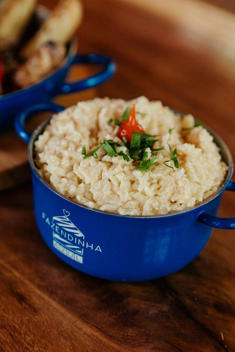 Arroz cremoso da casa